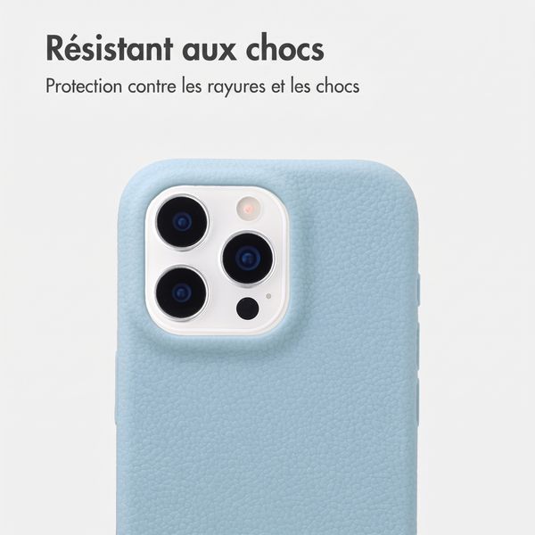 imoshion Coque arrière Texture Apple iPhone 16 Pro - Bleu clair