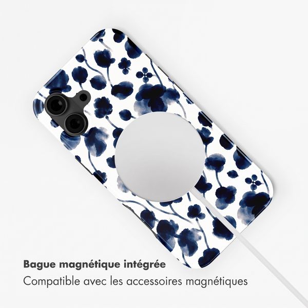 Selencia Coque arrière Vivid avec MagSafe Apple iPhone 16 - Midnight Blossom