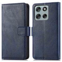 imoshion Étui de télephone portefeuille de luxe Motorola Moto G86 Power - Bleu foncé