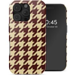 Selencia Coque arrière Vivid avec MagSafe Apple iPhone 16 Pro Max - Pied-de-Poule
