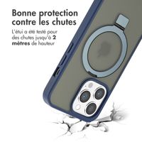 Accezz Coque Ring Stand avec MagSafe Apple iPhone 13 Pro Max - Bleu