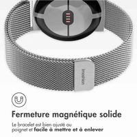 imoshion Bracelet magnétique milanais Google Pixel Watch 3 / 4 (45 mm) - Argent