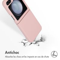 Accezz Coque Liquid Silicone Samsung Galaxy Z Flip 5 - Rose