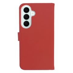 Selencia Étui portefeuille en cuir véritable Samsung Galaxy S26 FE - Rouge