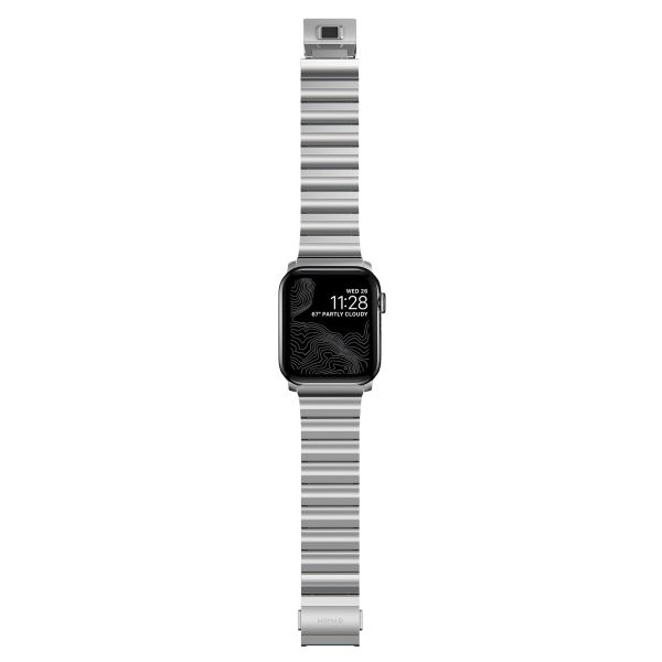 Nomad Bracelet à maillons magnétiques en acier Apple Watch | 44/45/46/49 mm - Silver