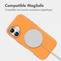 imoshion Coque arrière Color avec Thin MagSafe Ring Apple iPhone 16 - Orange