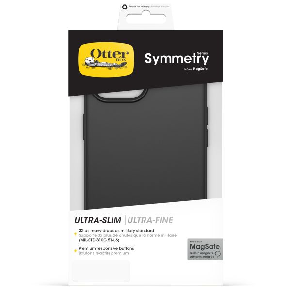 OtterBox Coque Symmetry MagSafe Apple iPhone 17e / 16e / 15 / 14 / 13 - Noir