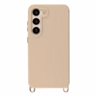 Selencia Coque arrière Rivièra avec MagSafe avec crochets amovibles Samsung Galaxy S23 - Milky Latte