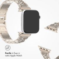 Selencia Bracelet à maillons scintillants Apple Watch | 38/40/41/42 mm - Champagne Gold