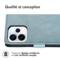 imoshion Étui de télephone portefeuille de luxe Oppo Reno15 Pro (5G) - Bleu clair