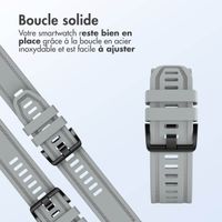 imoshion Bracelet QuickFit® Line en silicone  - Connexion Garmin 20 mm - Gris