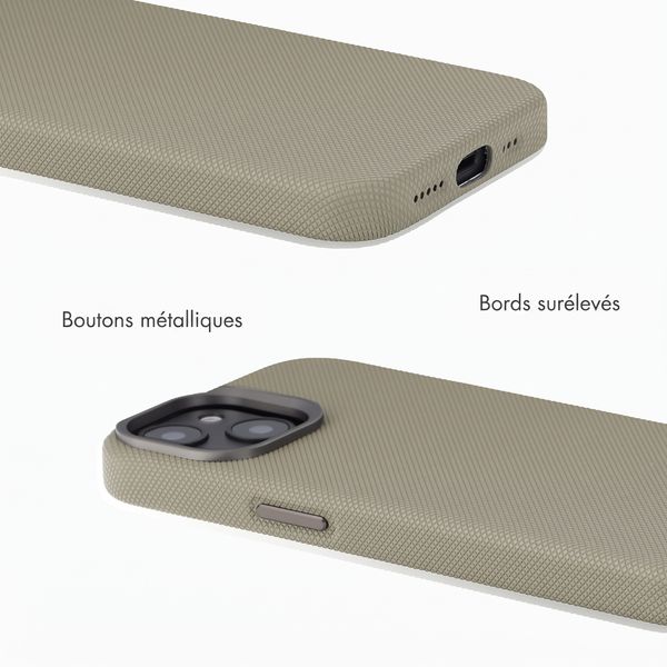 Accezz Coque arrière Mesh avec MagSafe Apple iPhone 15 - Gris foncé