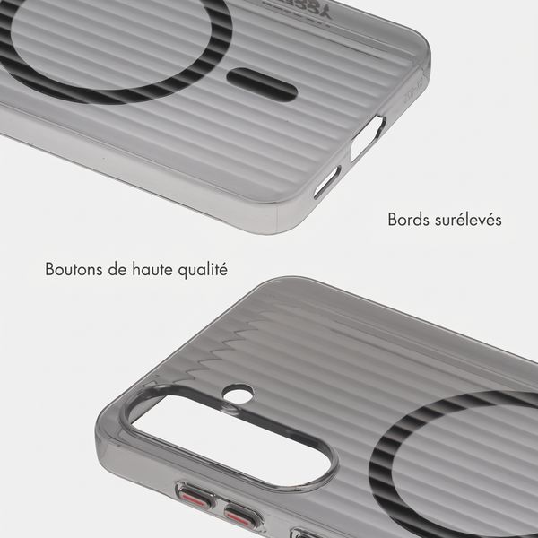 Accezz Coque arrière Lite avec MagSafe | Fluted | Samsung Galaxy S26 - Noir