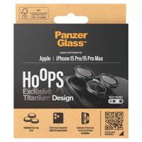PanzerGlass Protection Caméra Hoops Optic Rings Apple iPhone 15 Pro / 15 Pro Max - Black Titanium