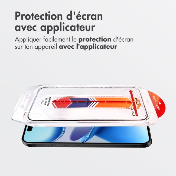 Accezz Protecteur d'écran en verre trempé + Applicateur Apple iPhone Air