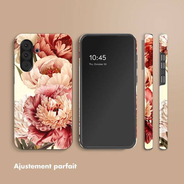 Selencia Coque arrière Vivid Samsung Galaxy A36 / A56 - Vintage Peony