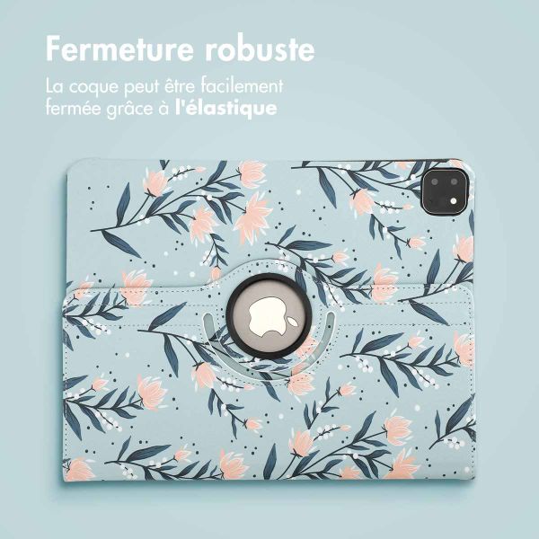 imoshion Coque tablette Design rotatif à 360° Apple iPad Pro 13 (2025) M5 / (2024) M4 - Flowers