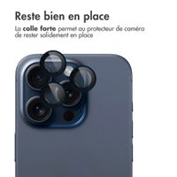 imoshion Lot de 2 protections d'objectif de caméra Apple iPhone 15 Pro / 15 Pro Max - Blue Titanium