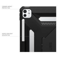 UAG Coque arrière Scout Plus avec support Scout Apple iPad Pro 11 (2025) M5 / (2024) M4 - Black