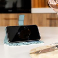 imoshion Étui de télephone portefeuille Design Samsung Galaxy S8 - Blue Flowers