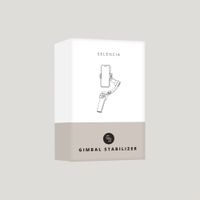 Selencia Stabilisateur Gimbal avec éclairage LED - Suivi intelligent - Trépied - Cosy Grey