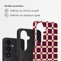 Selencia Coque arrière Vivid Samsung Galaxy S26 - Check This Burgundy