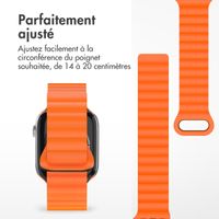 imoshion Bracelet en silicone magnétique Apple Watch | 38/40/41/42 mm - Orange & Noir