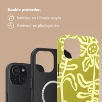 Selencia Coque arrière Vivid avec MagSafe Apple iPhone 15 - Chalky Bloom