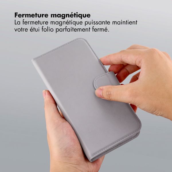 Accezz Coque portefeuille Edge amovible avec MagSafe Samsung Galaxy A27 (5G) - Gris