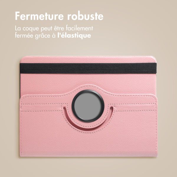 imoshion Coque tablette rotatif à 360° Samsung Galaxy Tab S9 11.0 pouces / S10 Lite / S10 FE / S9 FE 10.9 pouces - Rose