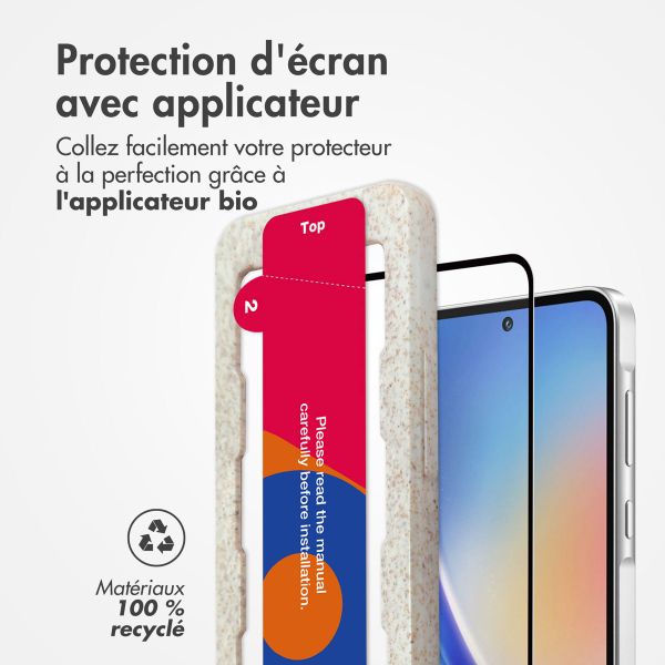Accezz Protection d'écran en verre trempé avec applicateur Samsung Galaxy A55 (5G) / A35