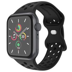 imoshion Bracelet Sport⁺ en silicone Apple Watch | 44/45/46/49 mm - Taille S/M - Noir