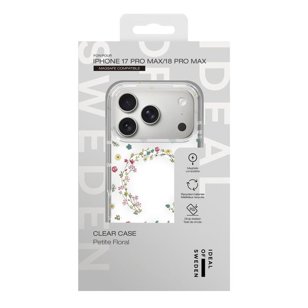 iDeal of Sweden Coque Clear MagSafe Apple iPhone 18 Pro Max / 17 Pro Max - Petite Floral