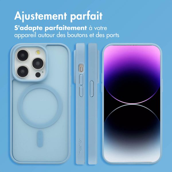 imoshion Coque Color Guard avec MagSafe Apple iPhone 14 Pro - Bleu clair