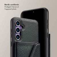 Selencia Coque de télephone Sera avec cordon et porte-cartes enveloppe Samsung Galaxy S23 FE - Noir