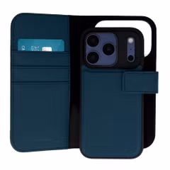 imoshion Étui portefeuille luxe 2-en-1 amovible Apple iPhone 17 Pro - Bleu