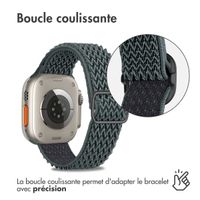 imoshion Bracelet en nylon élastique Apple Watch | 44/45/46/49 mm - Gris foncé