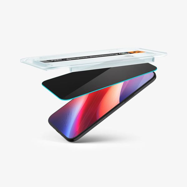 Spigen Protection d'écran en verre trempé GLAStR Privacy Applicator - lot de 2 Apple iPhone Air