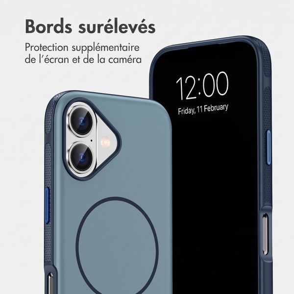 imoshion Coque arrière Color avec Thin MagSafe Ring Apple iPhone 17 - Bleu foncé