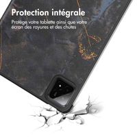 imoshion Coque tablette Design Trifold Xiaomi Pad 7 / 7 Pro / 8 / 8 Pro - Black Marble