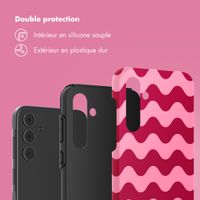 Selencia Coque arrière Vivid Samsung Galaxy A55 - Wave Vibes Lipstick