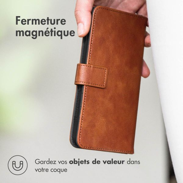 imoshion Étui de télephone portefeuille de luxe Xiaomi Redmi Note 15 (5G) - Marron
