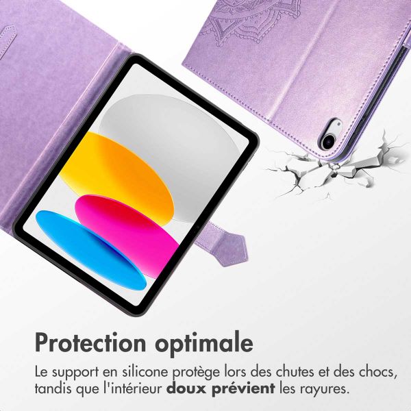 imoshion Coque tablette Apple iPad 11 (2025) 11 pouces A16 / iPad 10 (2022) 10.9 pouces - Lilas