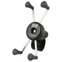 RAM Mounts Support de téléphone X-Grip® Tough-strap pour vélo / scooter / moto - Rotation à 360° - Universel - Grand - Noir
