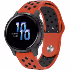 imoshion Bracelet sport en silicone  - Connexion universelle 22 mm - Red & Black