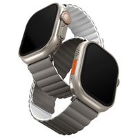 Uniq Bracelet Revix réversible Apple Watch | 44/45/46/49 mm - Ash Grey / Dove White