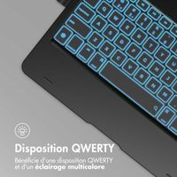 Accezz Bookcase clavier 360 Slim QWERTY Apple iPad 9 (2021) 10.2 pouces / iPad 8 (2020) 10.2 pouces / iPad 7 (2019) 10.2 pouces - QWERTY / NL - Noir