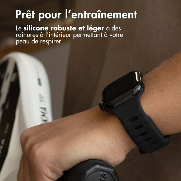 imoshion Bracelet Active Sport en silicone Apple Watch | 38/40/41/42 mm - Noir