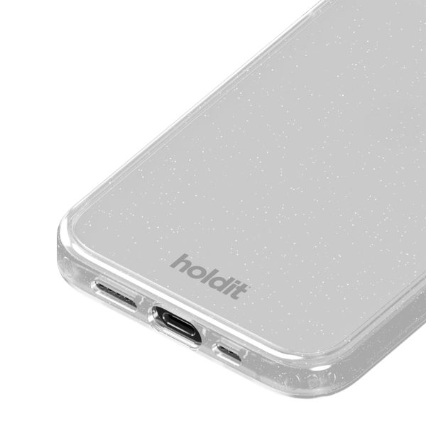 Holdit Coque Pailletée Apple iPhone 15 / 14 / 13 - Blanc