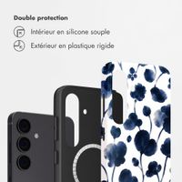 Selencia Coque arrière Vivid avec MagSafe Samsung Galaxy S24 - Midnight Blossom